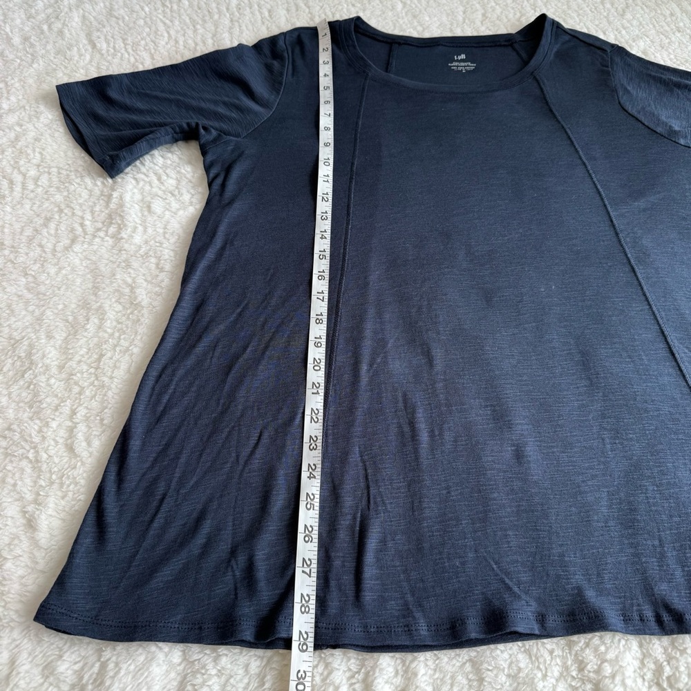 J.Jill NWOT Women's Pima Seamed Elbow-Sleeve Tunic, 100% Pima Cotton, XL - Picture 6 of 6